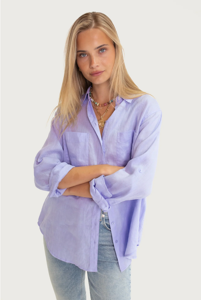 Hut Lift My Mood Shirt - Mauve