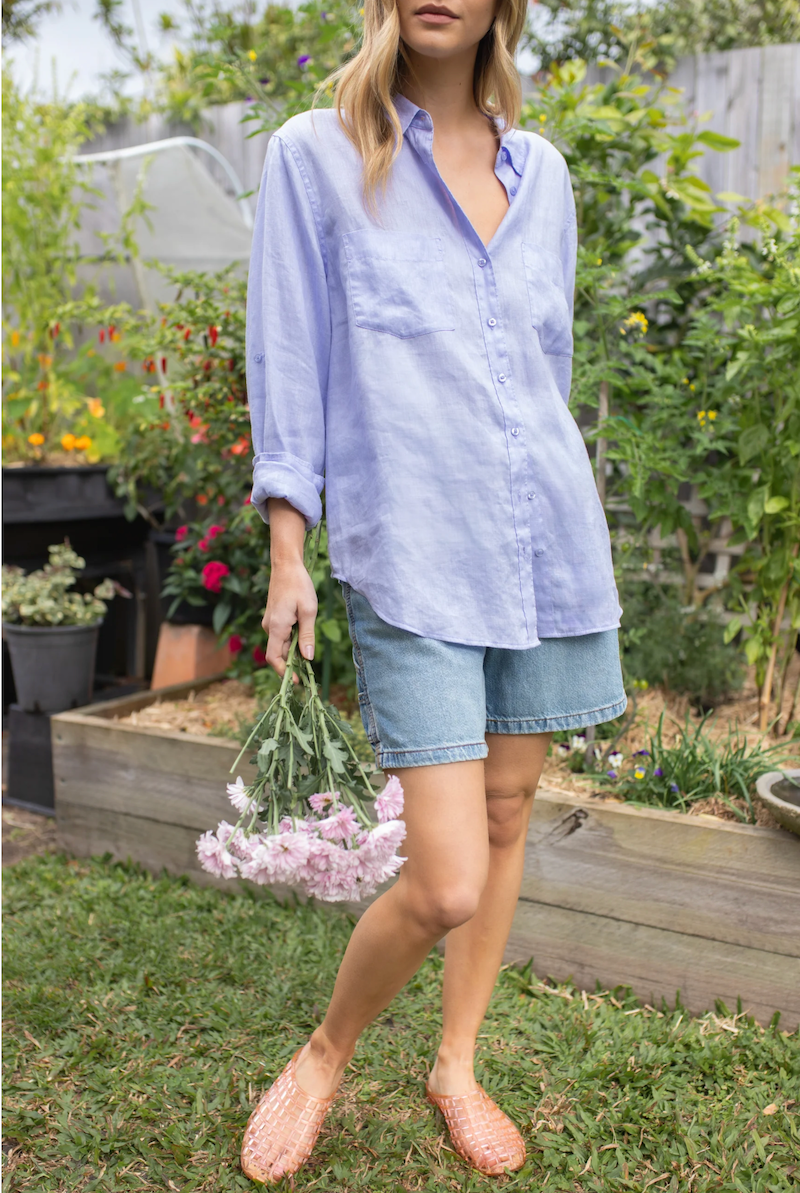 Hut Lift My Mood Shirt - Mauve