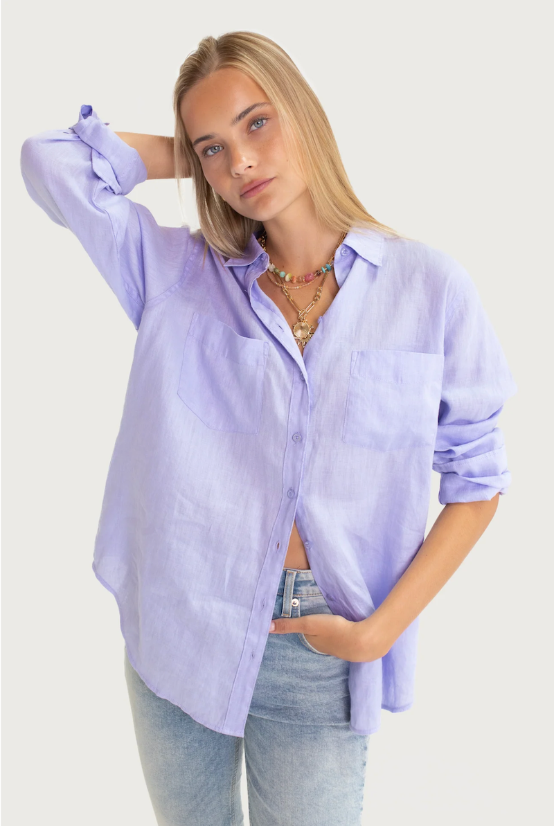 Hut Lift My Mood Shirt - Mauve