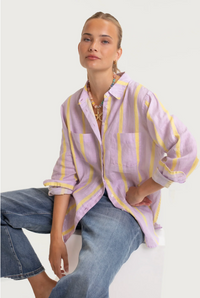 Hut Sunshine Mauve Stripe Shirt - Purple