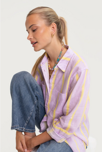Hut Sunshine Mauve Stripe Shirt - Purple
