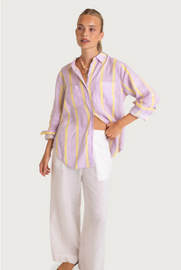 Hut Sunshine Mauve Stripe Shirt - Purple