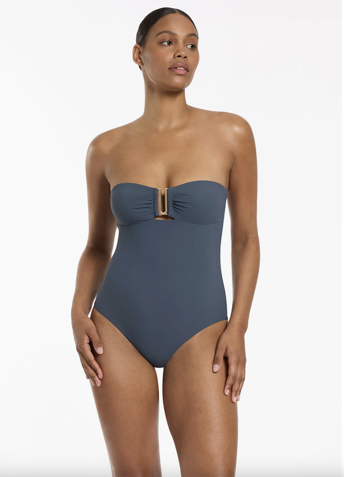 Jets Jetset Bandeau One Piece - Steel Blue