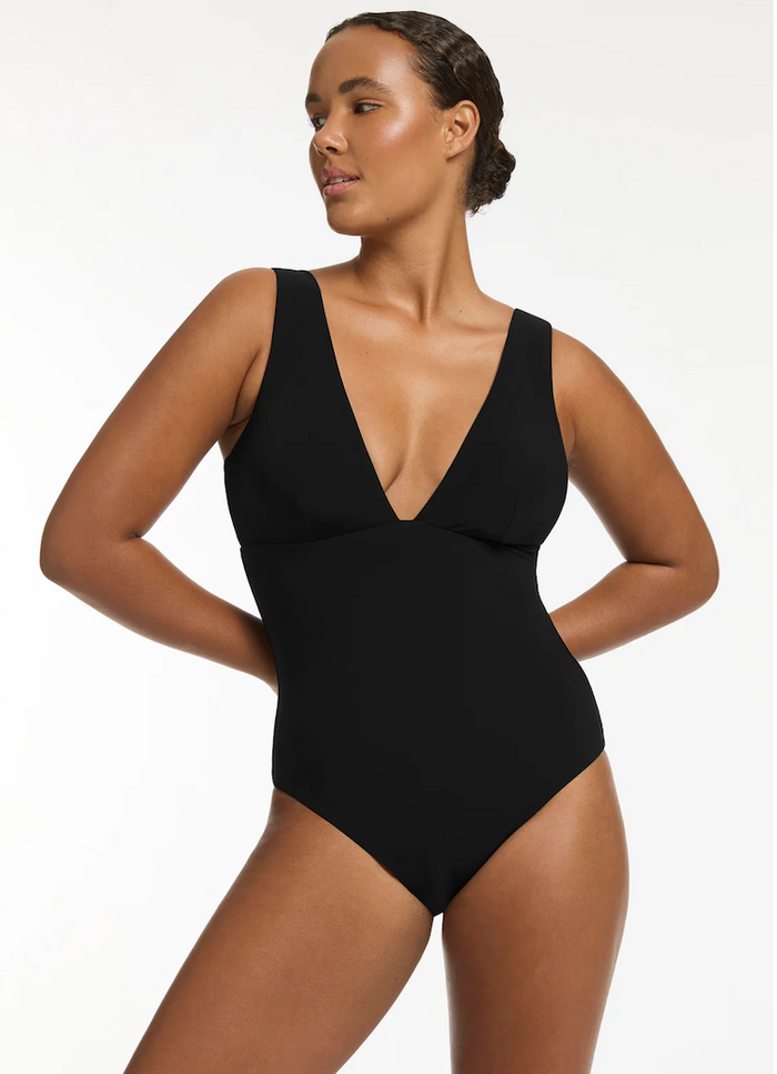 Jets Plunge 1 Piece J10799 - Black