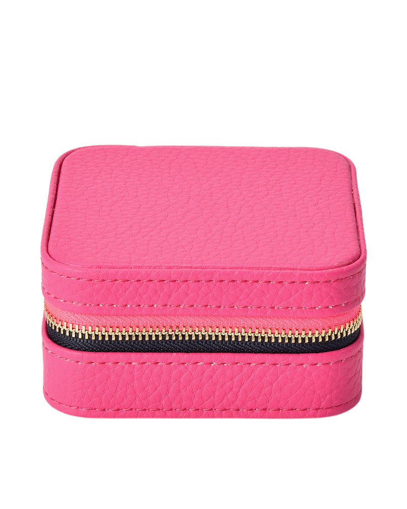 Elms + King Small Jewellery Case - Fuchsia