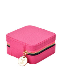 Elms + King Small Jewellery Case - Fuchsia