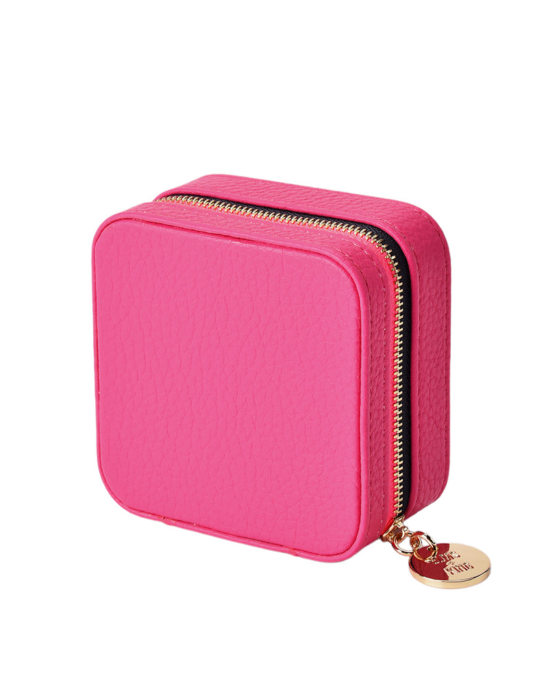 Elms + King Small Jewellery Case - Fuchsia