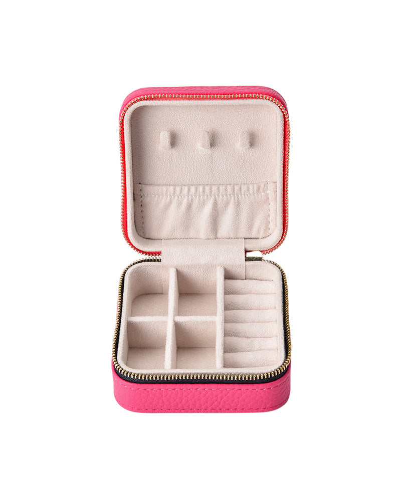 Elms + King Small Jewellery Case - Fuchsia