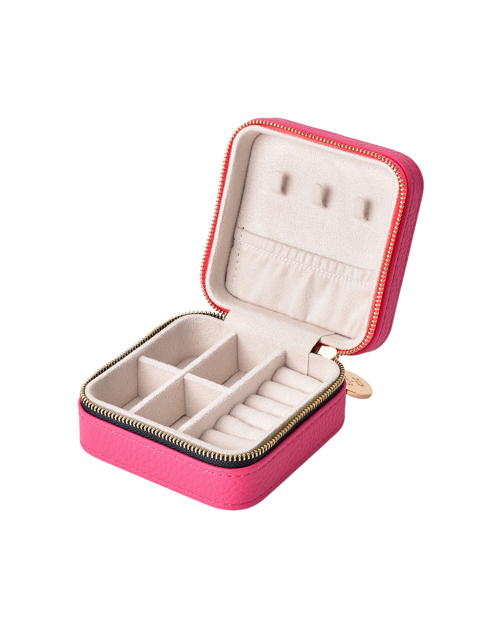 Elms + King Small Jewellery Case - Fuchsia