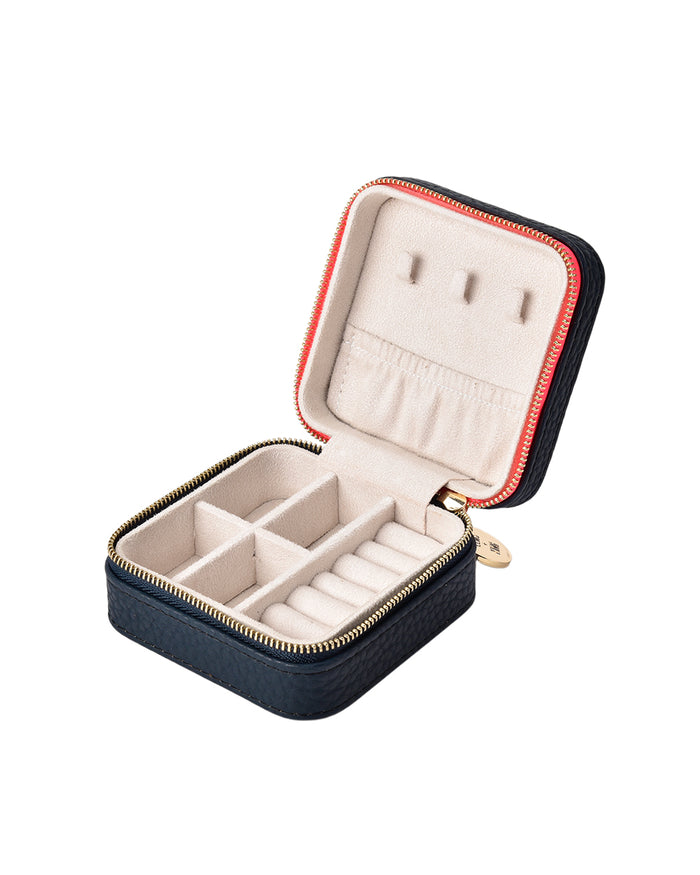 Elms + King Small Jewellery Case - Navy