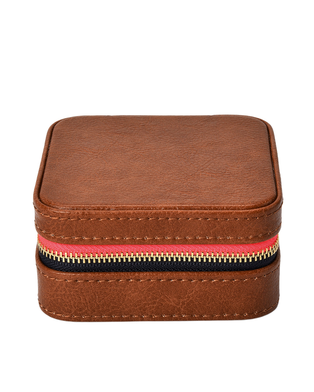 Elms + King Small Jewellery Case - Tan Pebble