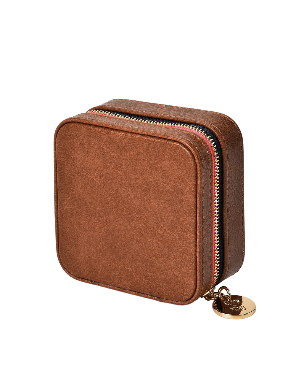 Elms + King Small Jewellery Case - Tan Pebble