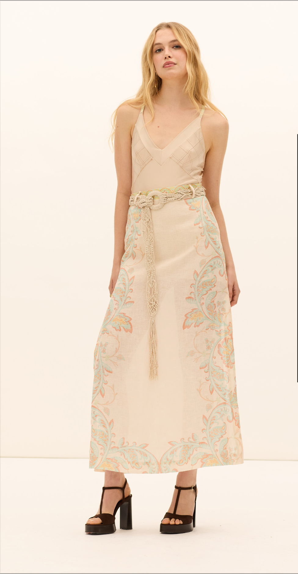 Kate Ford Fiordaliso Squared Skirt