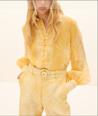 Kate Ford Mimosa Collar Blouse - Verbena