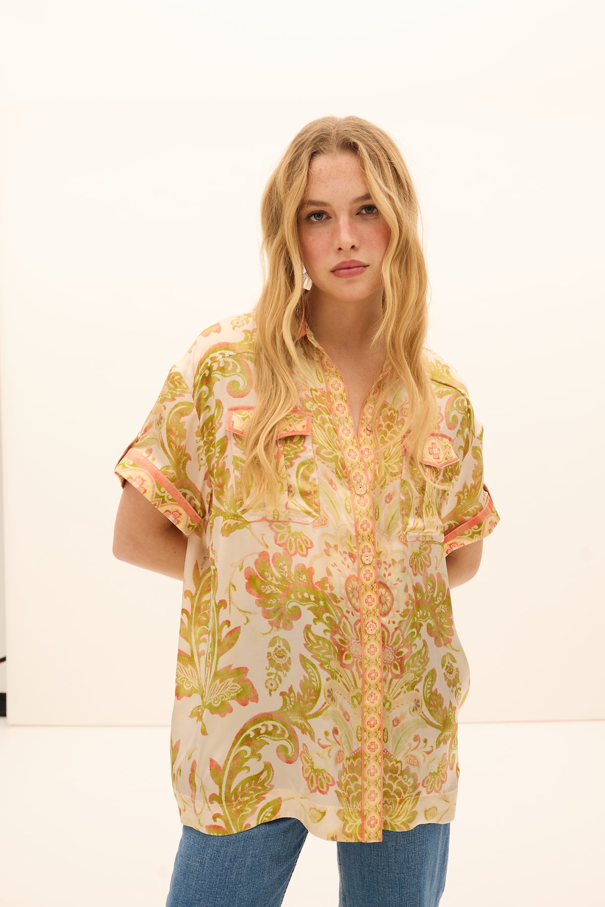 Kate Ford Girasole Oversized Silk Tee