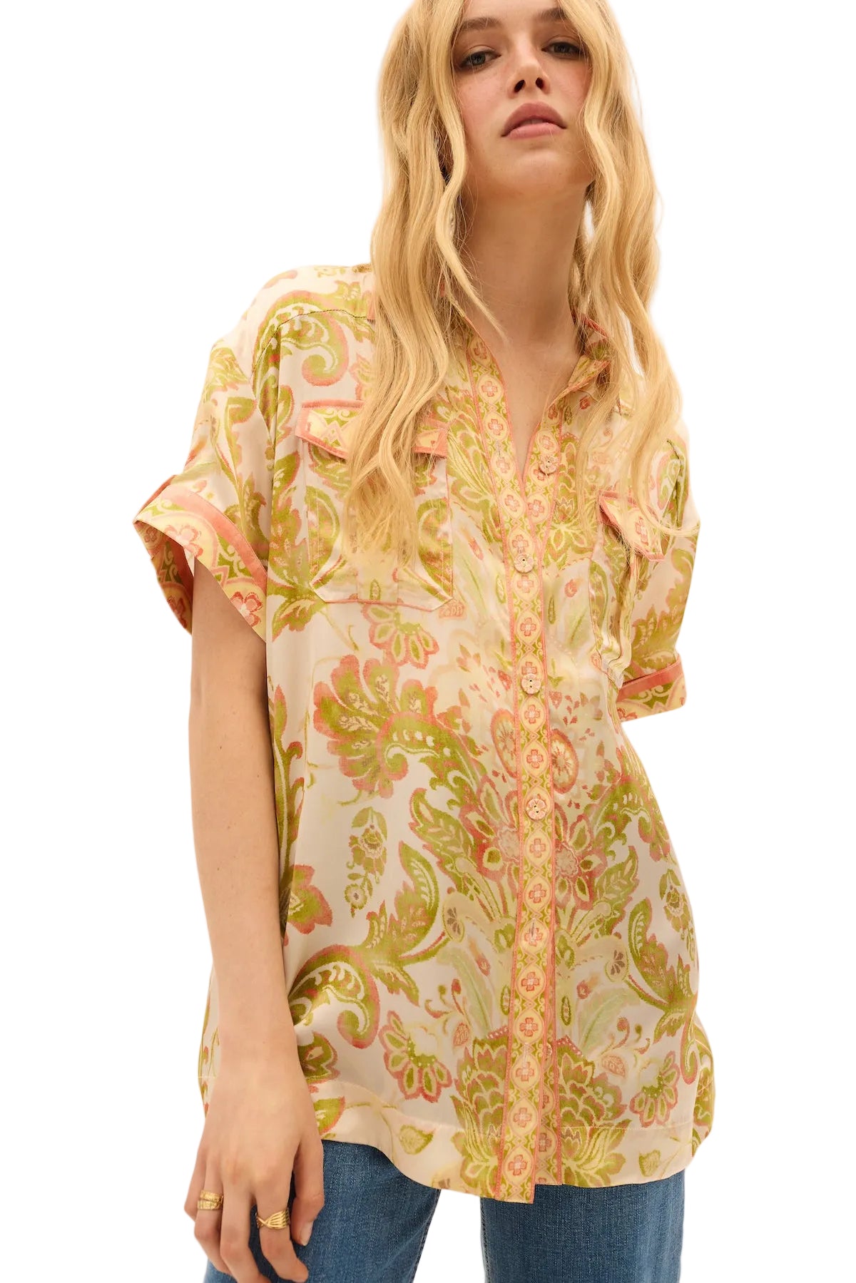 Kate Ford Girasole Oversized Silk Tee