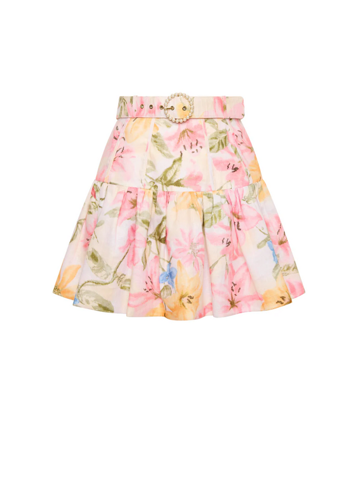 Kate Ford Gladioli Frilled Skirt