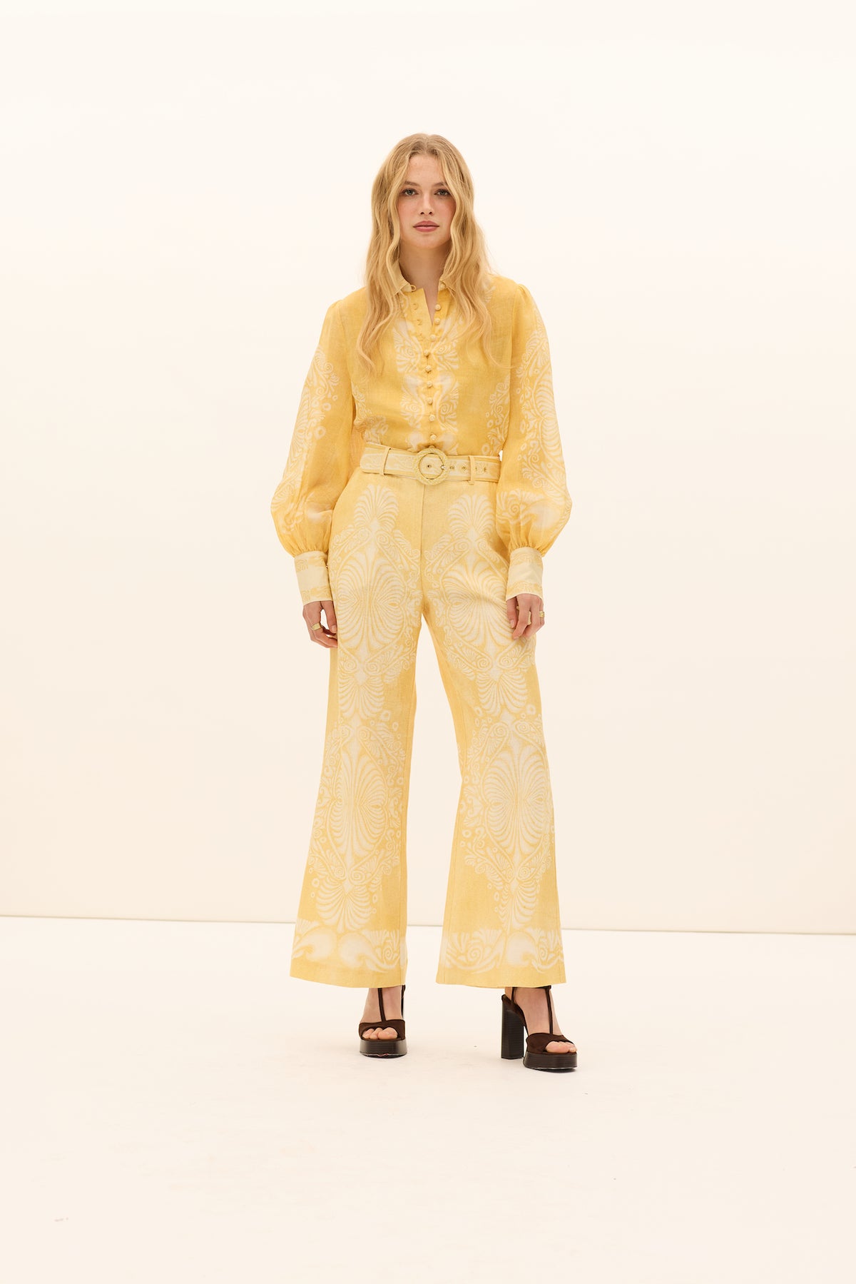 Kate Ford Mimosa Collar Blouse - Verbena