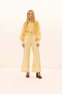 Kate Ford Mimosa Collar Blouse - Verbena