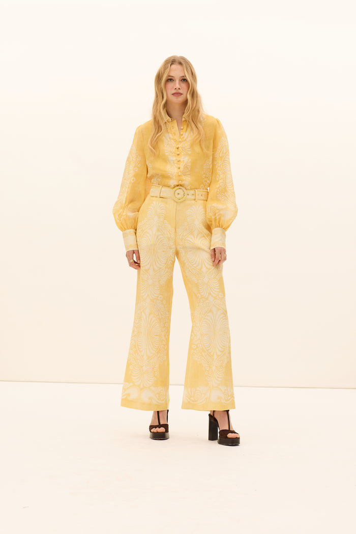 Kate Ford Mimosa Collar Blouse - Verbena