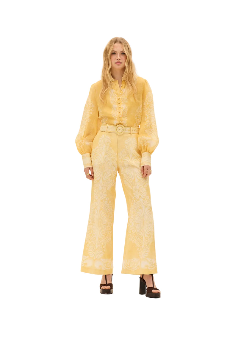 Kate Ford Mimosa Collar Blouse - Verbena