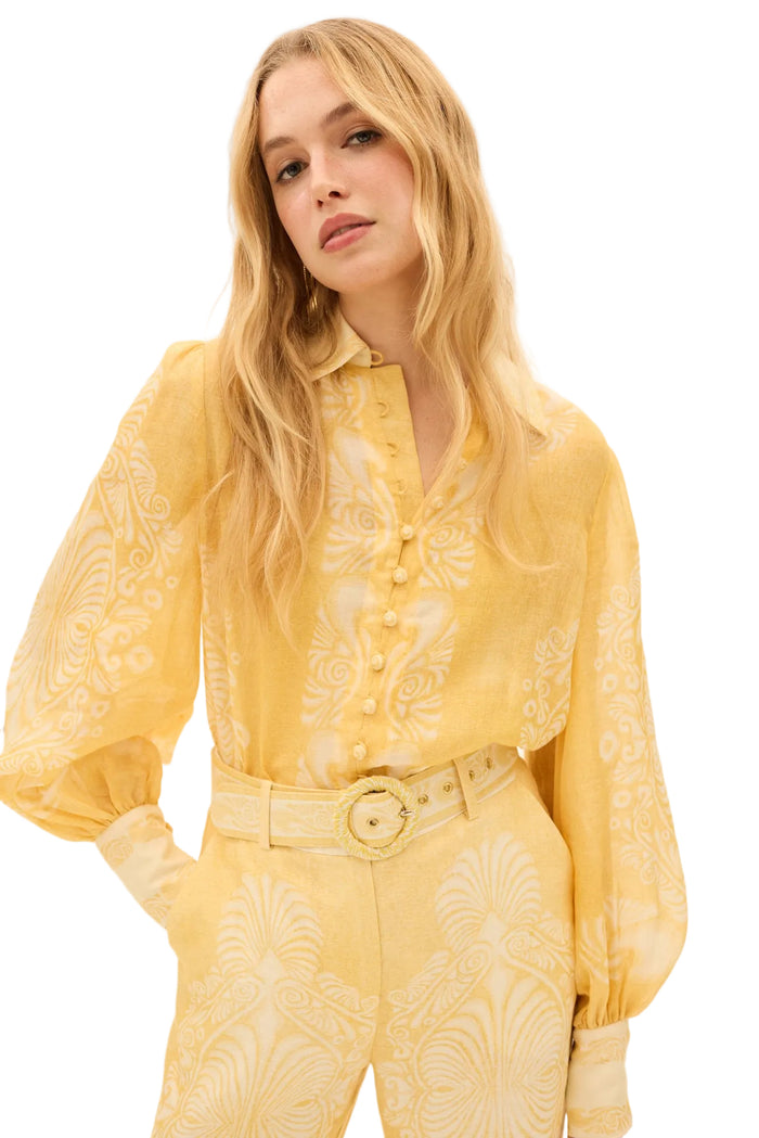 Kate Ford Mimosa Collar Blouse - Verbena