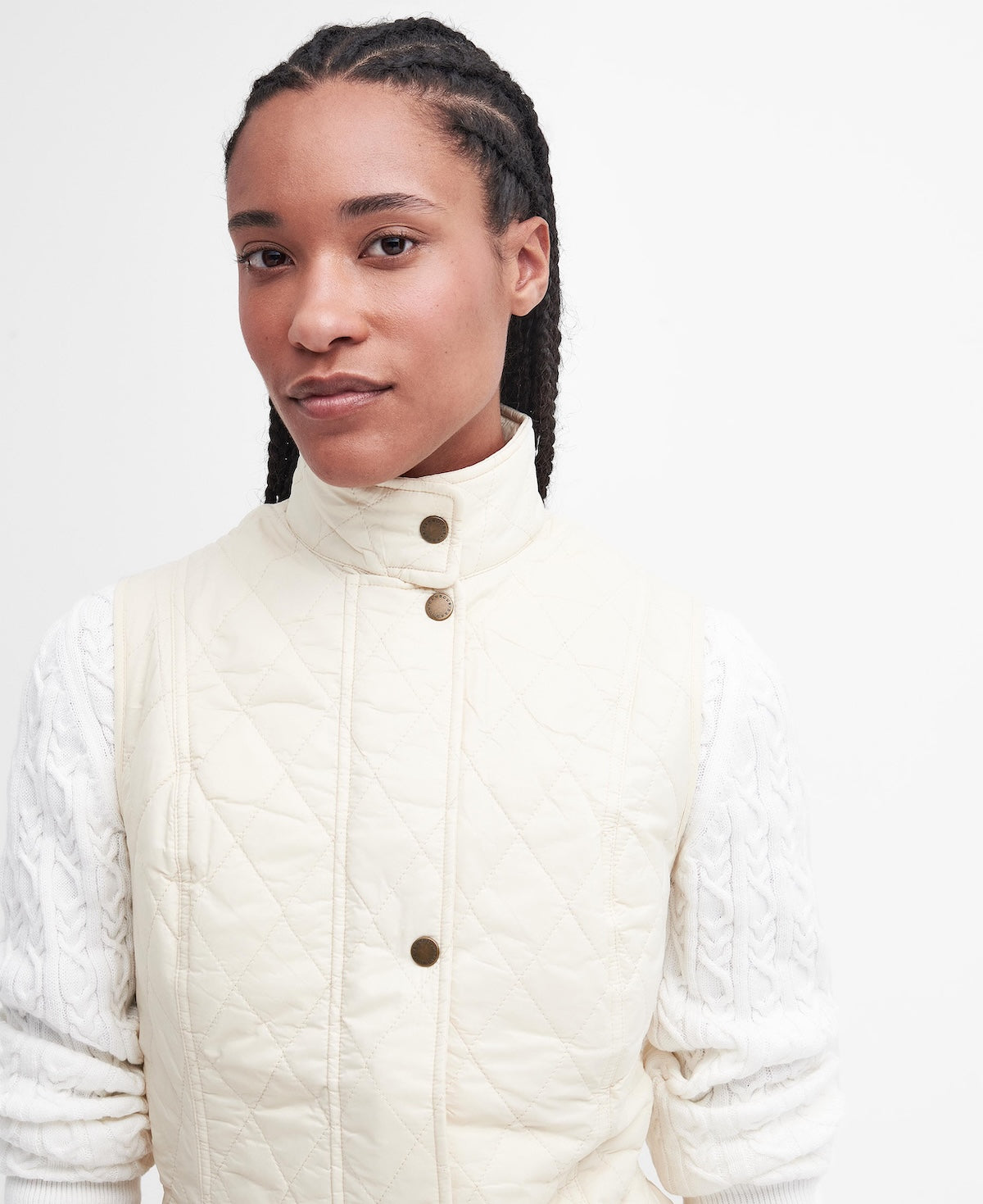 Barbour Otterburn Quilted Gilet - Pearl