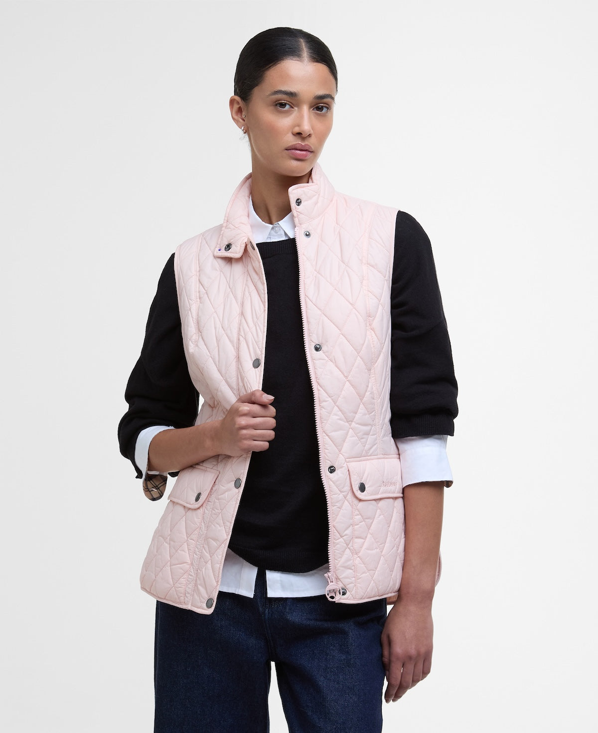 Barbour Otterburn Quilted Gilet - Primrose Pink