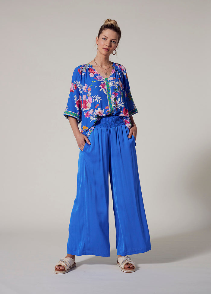 LOOBIES STORY LUXE PANT - CORFU BLUE