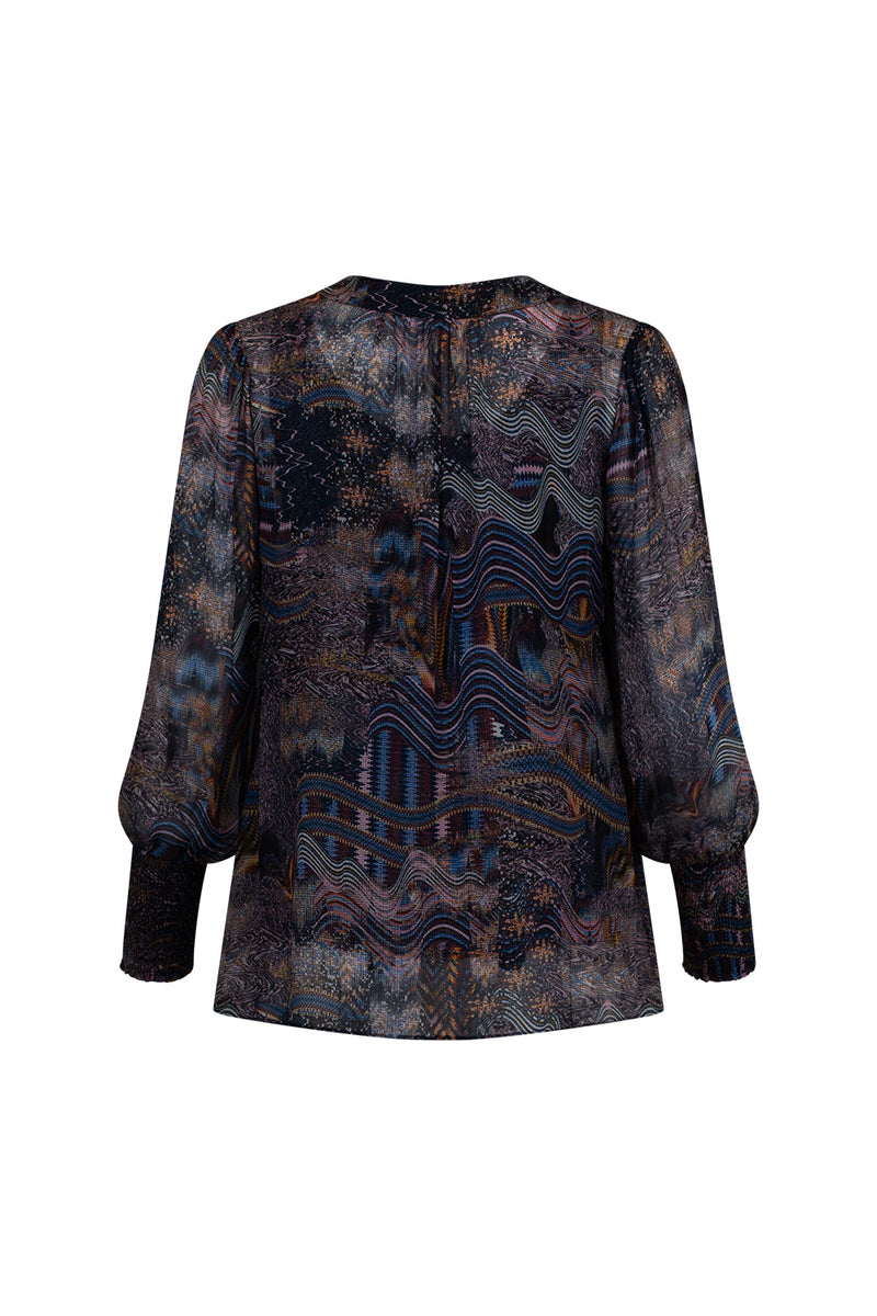 Loobies Story Liberty Blouse - Indigo Multi