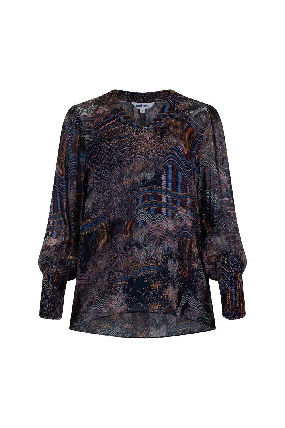 Loobies Story Liberty Blouse - Indigo Multi