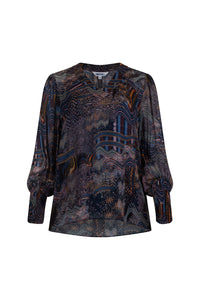 Loobies Story Liberty Blouse - Indigo Multi