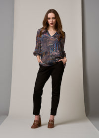 Loobies Story Liberty Blouse - Indigo Multi