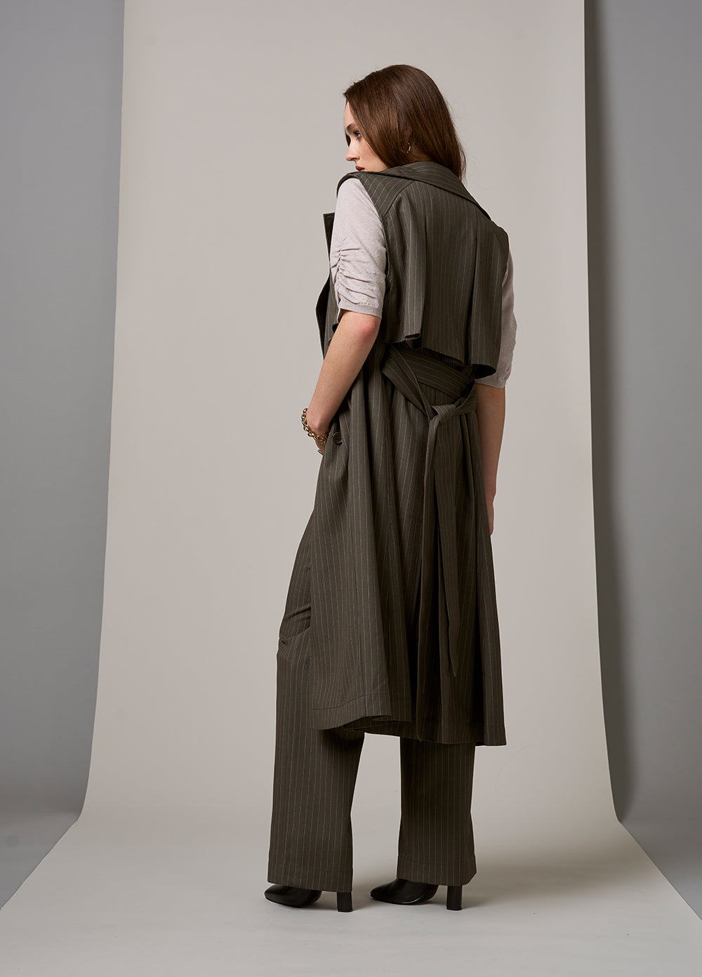 Loobies Story Halstead Trench - Cypress Green