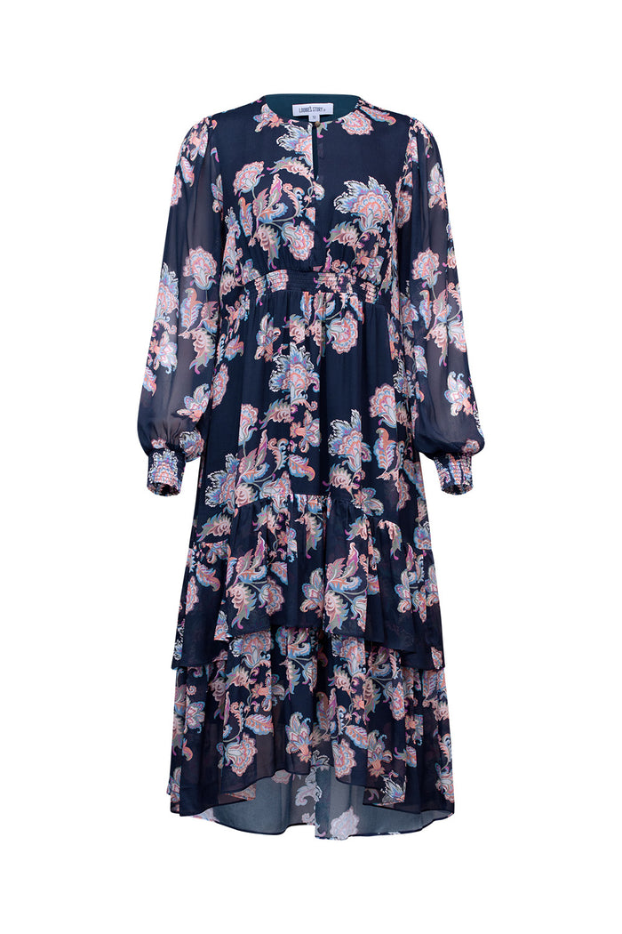 Loobies Story Chelsea Dress - Indigo Multi