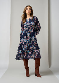 Loobies Story Chelsea Dress - Indigo Multi