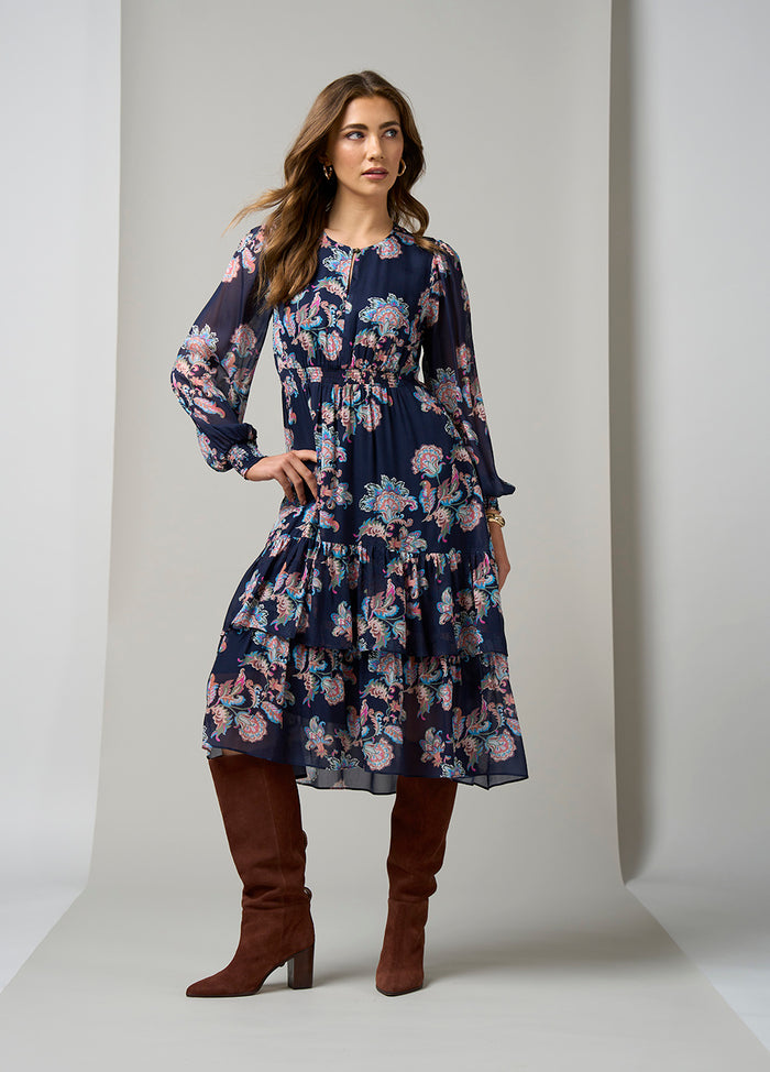 Loobies Story Chelsea Dress - Indigo Multi