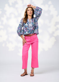Loobies  Story Gypset Blouse -  White Multi