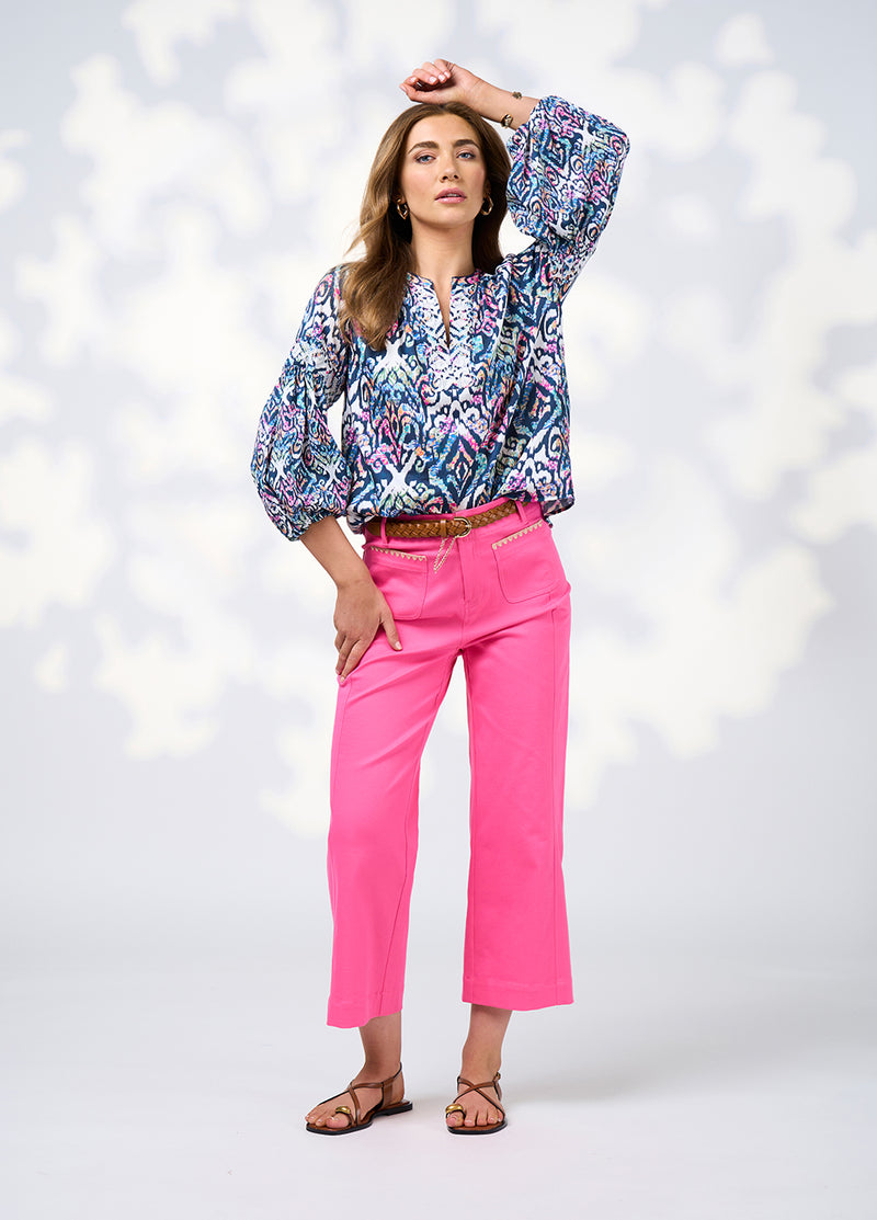 Loobies  Story Gypset Blouse -  White Multi