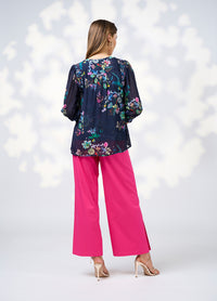 Loobies  Story La Bohème Top - Indigo Multi