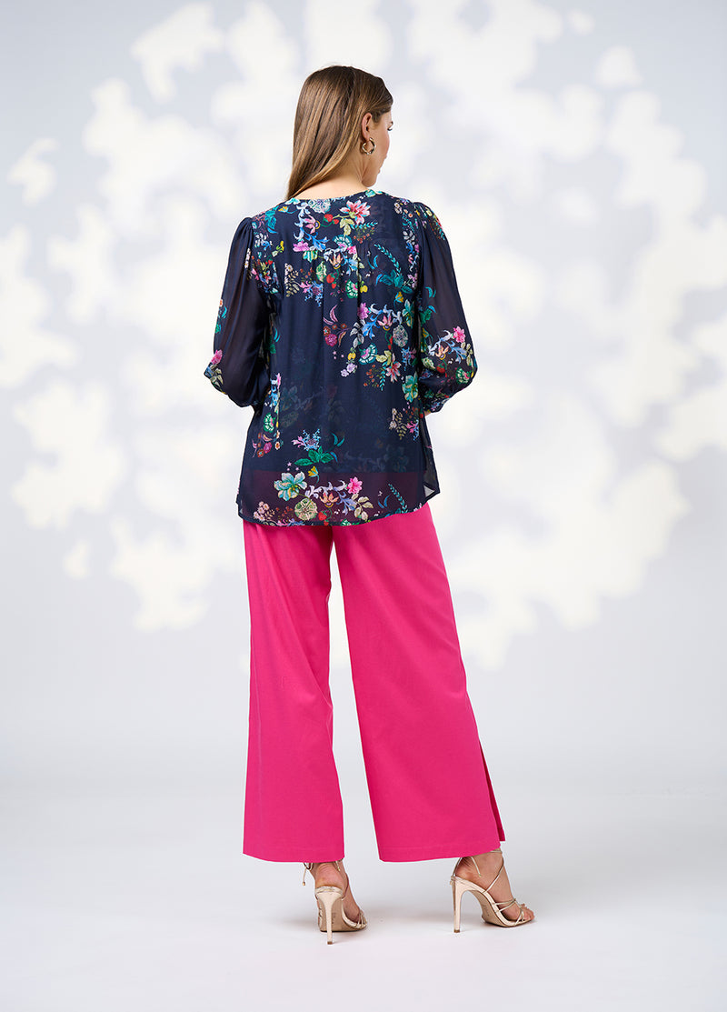 Loobies  Story La Bohème Top - Indigo Multi