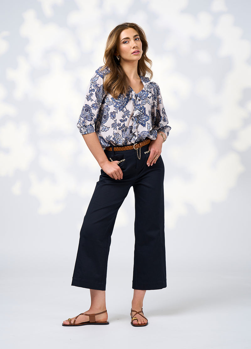 Loobies  Story Indie Blouse - Bone Multi