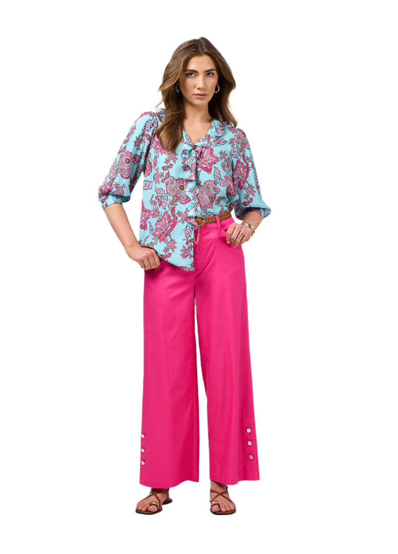 Loobies  Story Indie Blouse - Tiffany Blue Multi