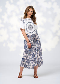 Loobies  Story Indie Skirt - Bone Multi