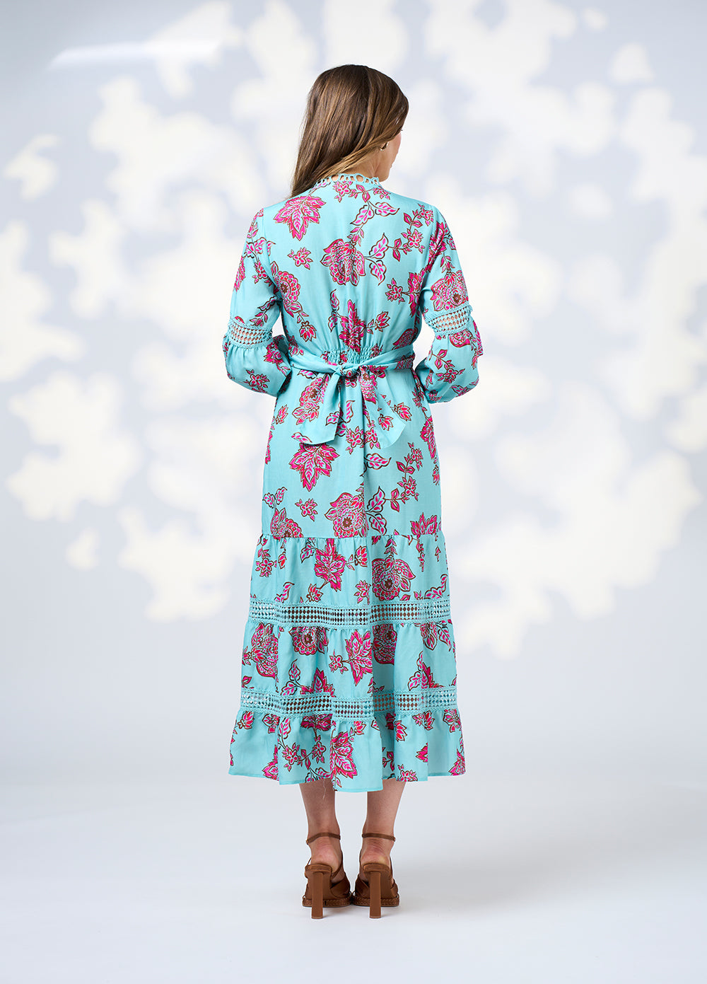 Loobies  Story Indie Midi Dress - Tiffany Blue Multi