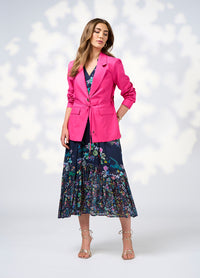 Loobies  Story La Bohème Midi Dress - Indigo Multi