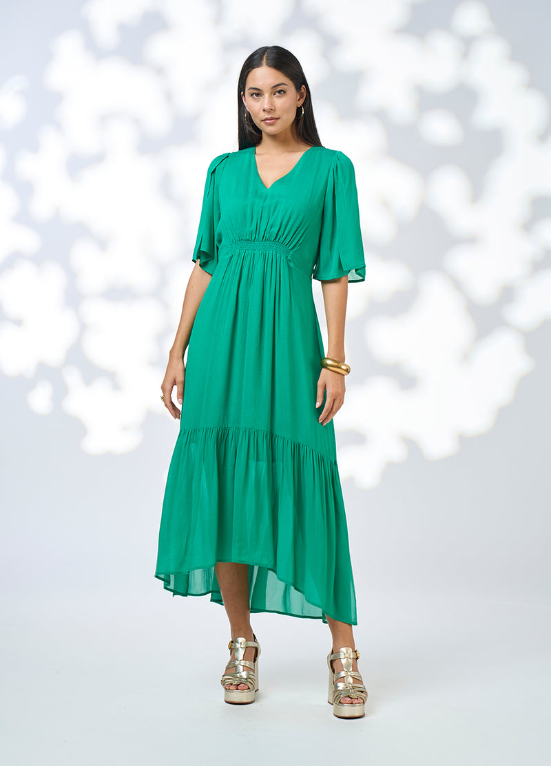 Loobies Story Zora Midi Dress - Emerald
