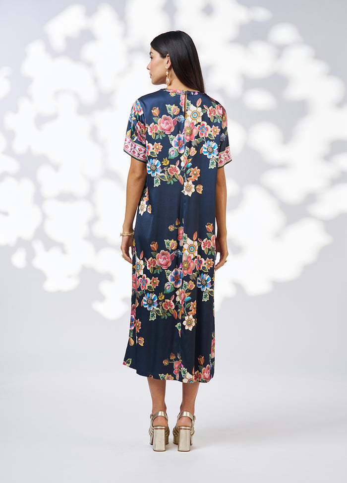 Loobies  Story Mystic Rose Dress - Indigo Multi