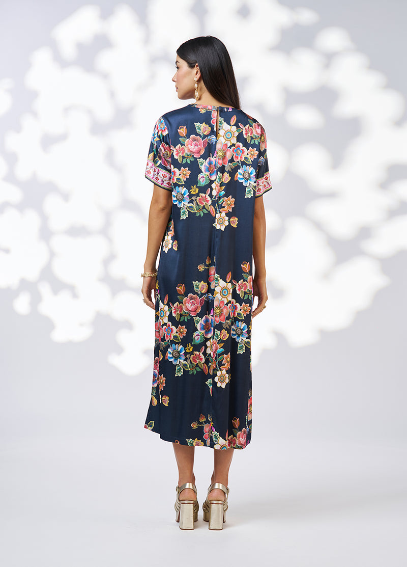 Loobies  Story Mystic Rose Dress - Indigo Multi