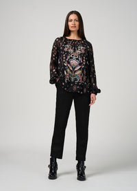Loobies Story Antoinette Top - Black Multi